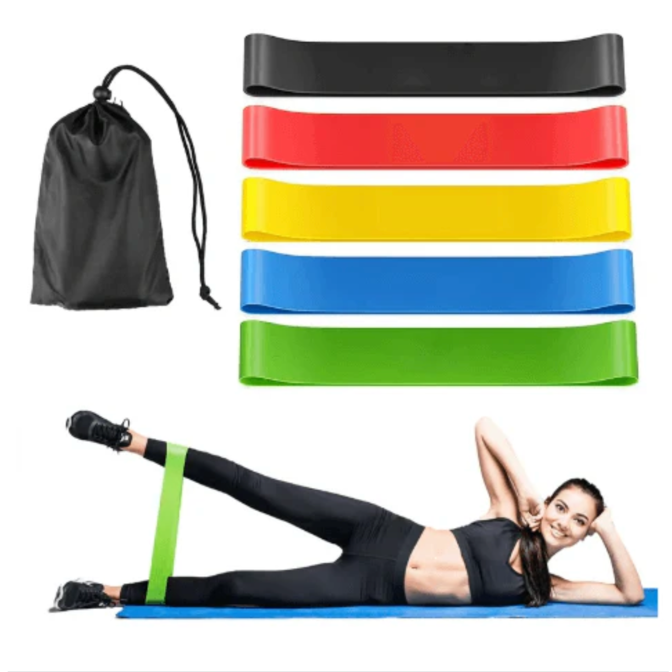 Premium 5-Level Resistance Band Set for Full-Body Mobility