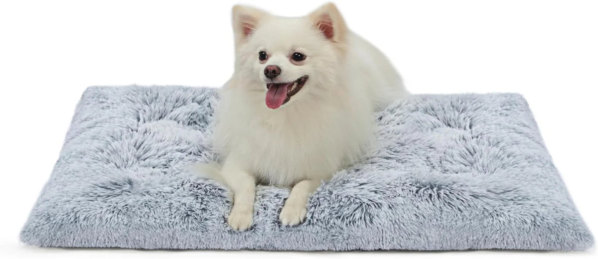 30" Soft Grey Crate Pad for Medium Dogs - Washable & Anti - Slip - Reactify Click