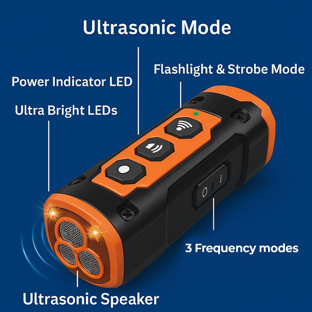 Calmico™ Ultrasonic Dog Training Device for Indoor & Outdoor Use - Reactify Click